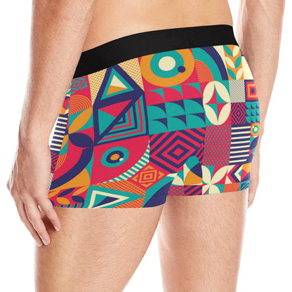 Mosaic Pattern Print Design 03 Men's Boxer Briefs