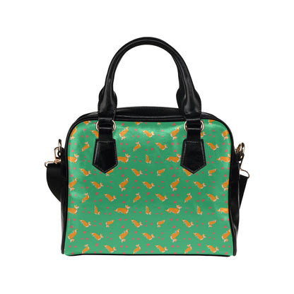 Cardigan Welsh Corgis Pattern Print Design 03 Shoulder Handbag