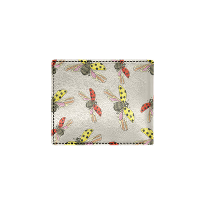 Ladybug Pattern Print Design 04 Men's ID Card Wallet