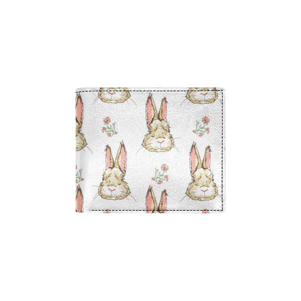 Rabbit Pattern Print Design RB09 Men's ID Card Wallet