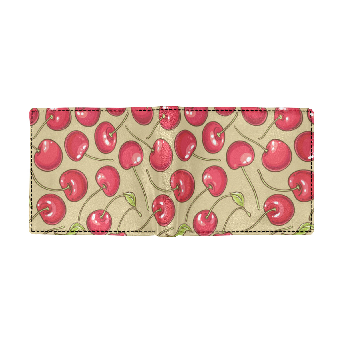 Cherry Pattern Print Design CH05 Men's ID Card Wallet