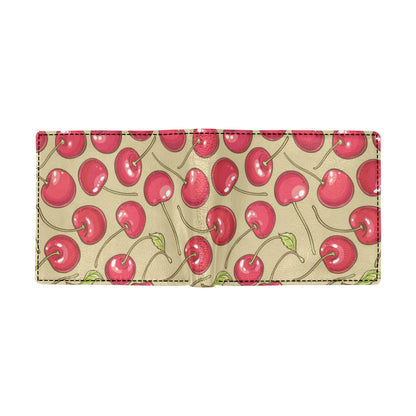 Cherry Pattern Print Design CH05 Men's ID Card Wallet