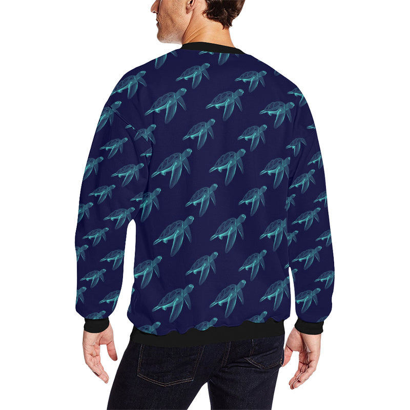 Sea Turtle Pattern Print Design T04 Men Long Sleeve Sweatshirt