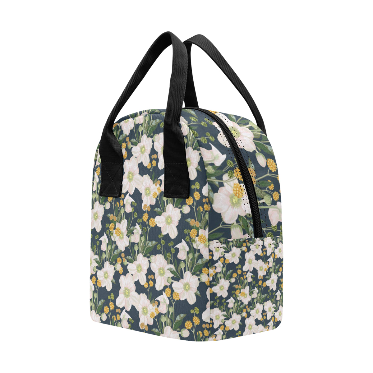 Anemone Pattern Print Design AM04 Insulated Lunch Bag