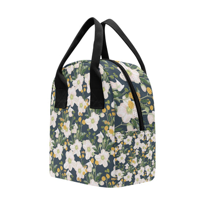 Anemone Pattern Print Design AM04 Insulated Lunch Bag