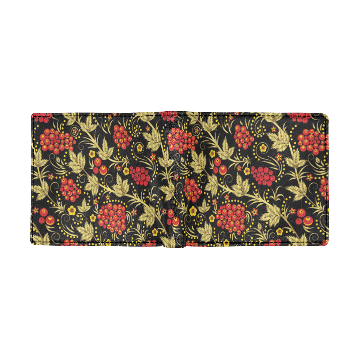 Cranberry Pattern Print Design CB02 Men's ID Card Wallet