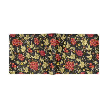 Cranberry Pattern Print Design CB02 Men's ID Card Wallet
