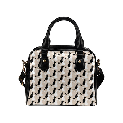 Cat Pattern Print Design 04 Shoulder Handbag