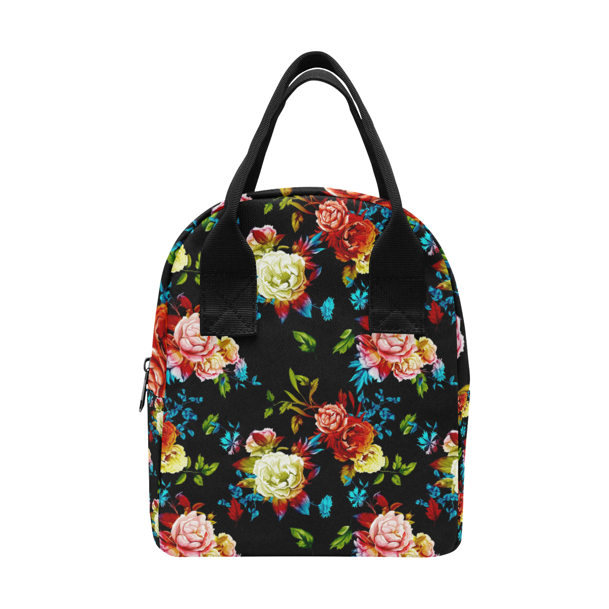 Peony Pattern Print Design PE07 Insulated Lunch Bag