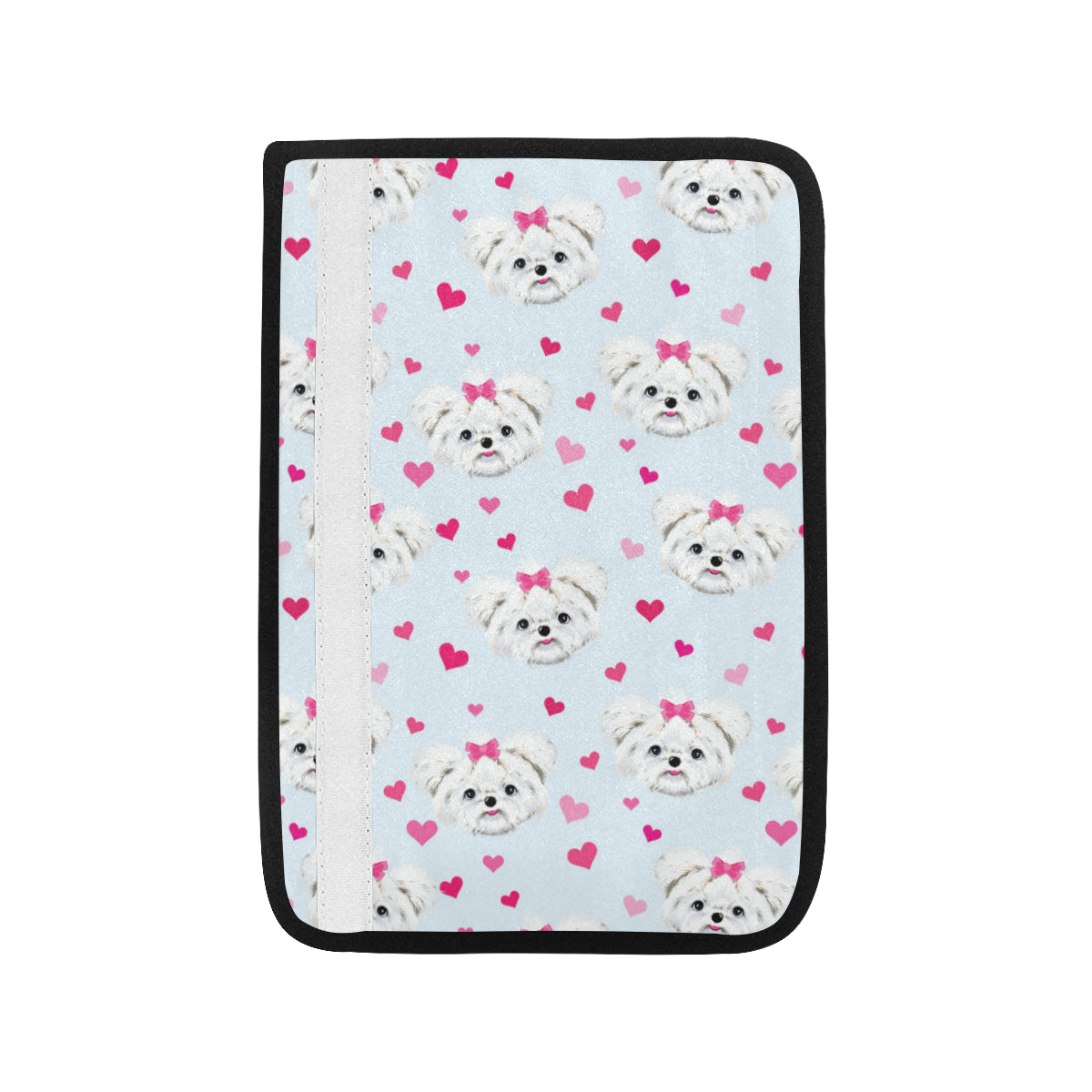 Maltese Pattern Print Design 03 Car Seat Belt Cover