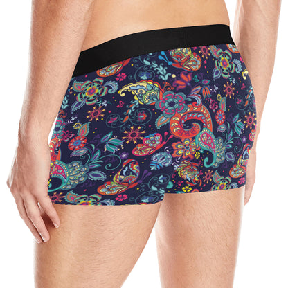 Paisley Boho Pattern Print Design A06 Men's Boxer Briefs