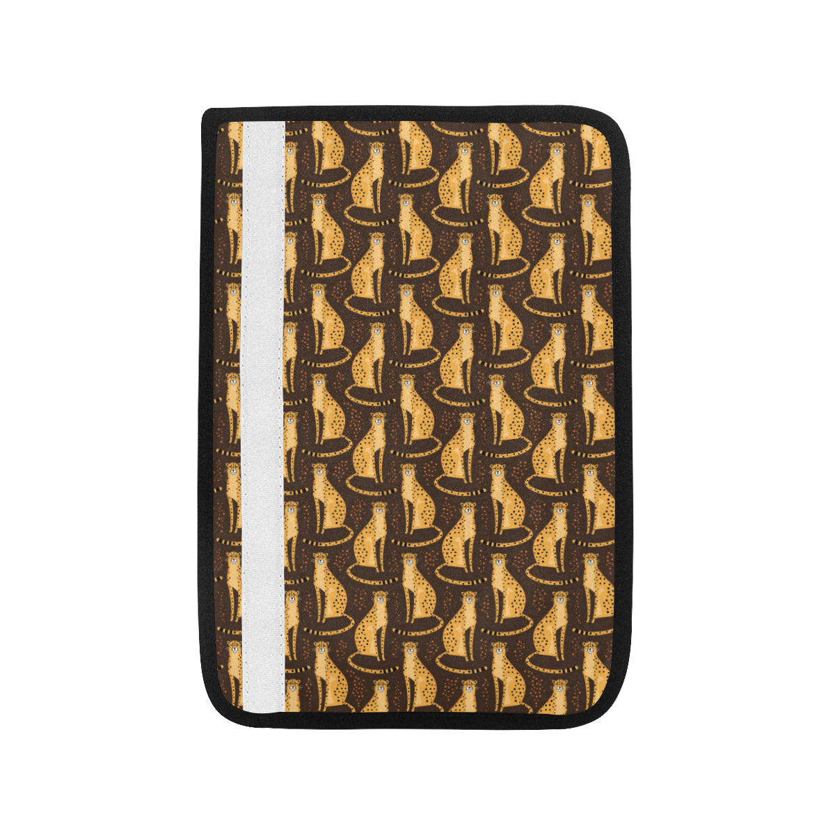 Cheetah Pattern Print Design 03 Car Seat Belt Cover