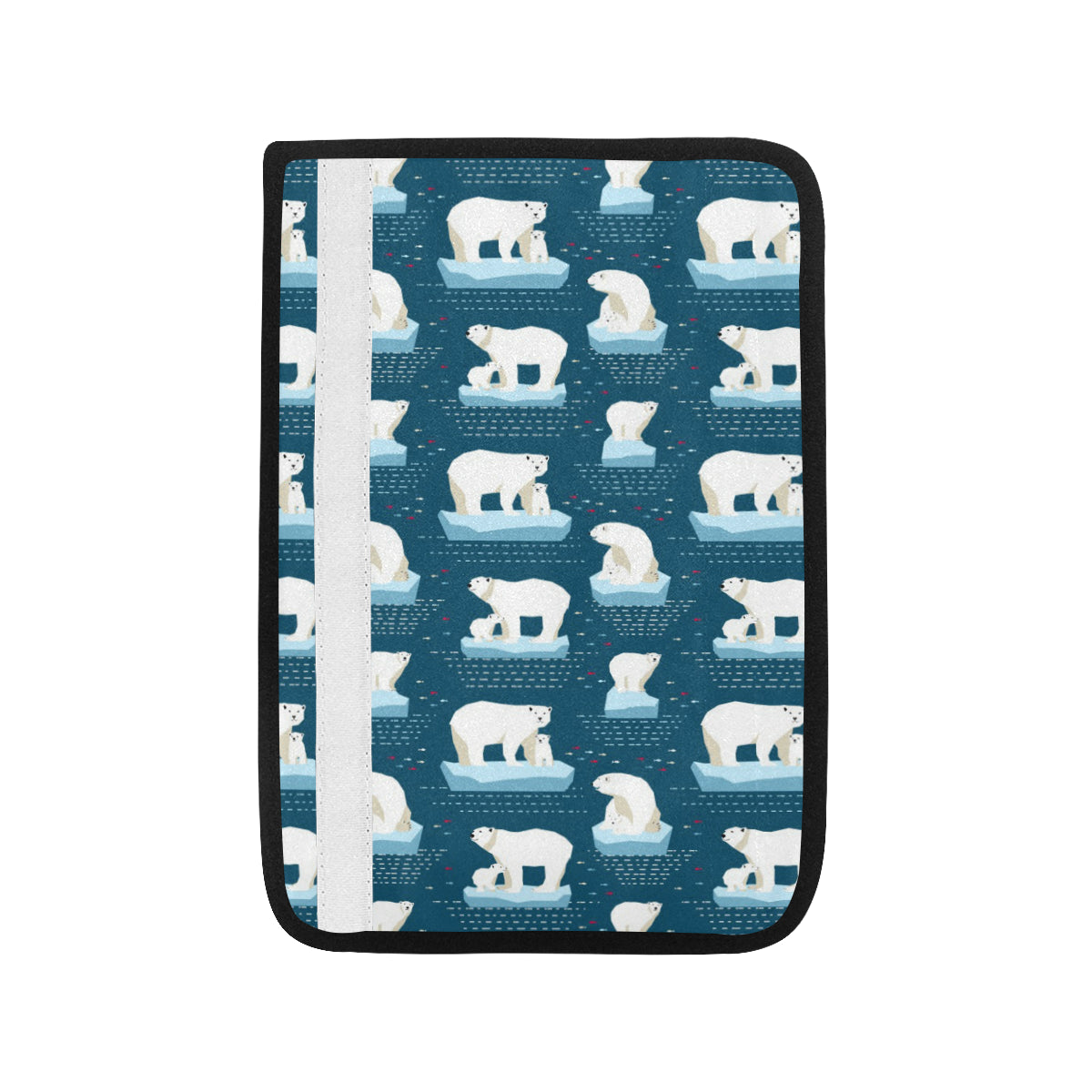 Polar Bear Pattern Print Design PB02 Car Seat Belt Cover