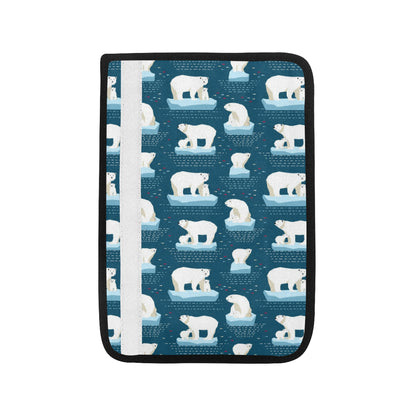 Polar Bear Pattern Print Design PB02 Car Seat Belt Cover