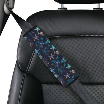 Starfish Pattern Print Design 01 Car Seat Belt Cover