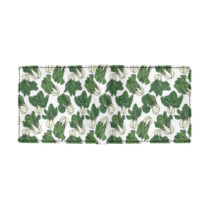 Bok Choy Pattern Print Design 02 Men's ID Card Wallet