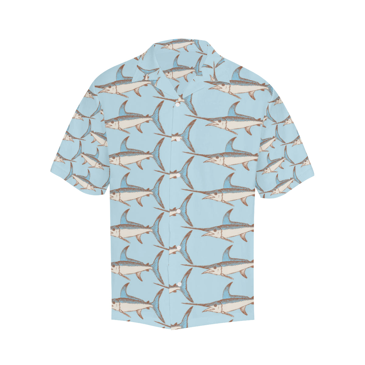 Swordfish Pattern Print Design 01 Men's Hawaiian Shirt