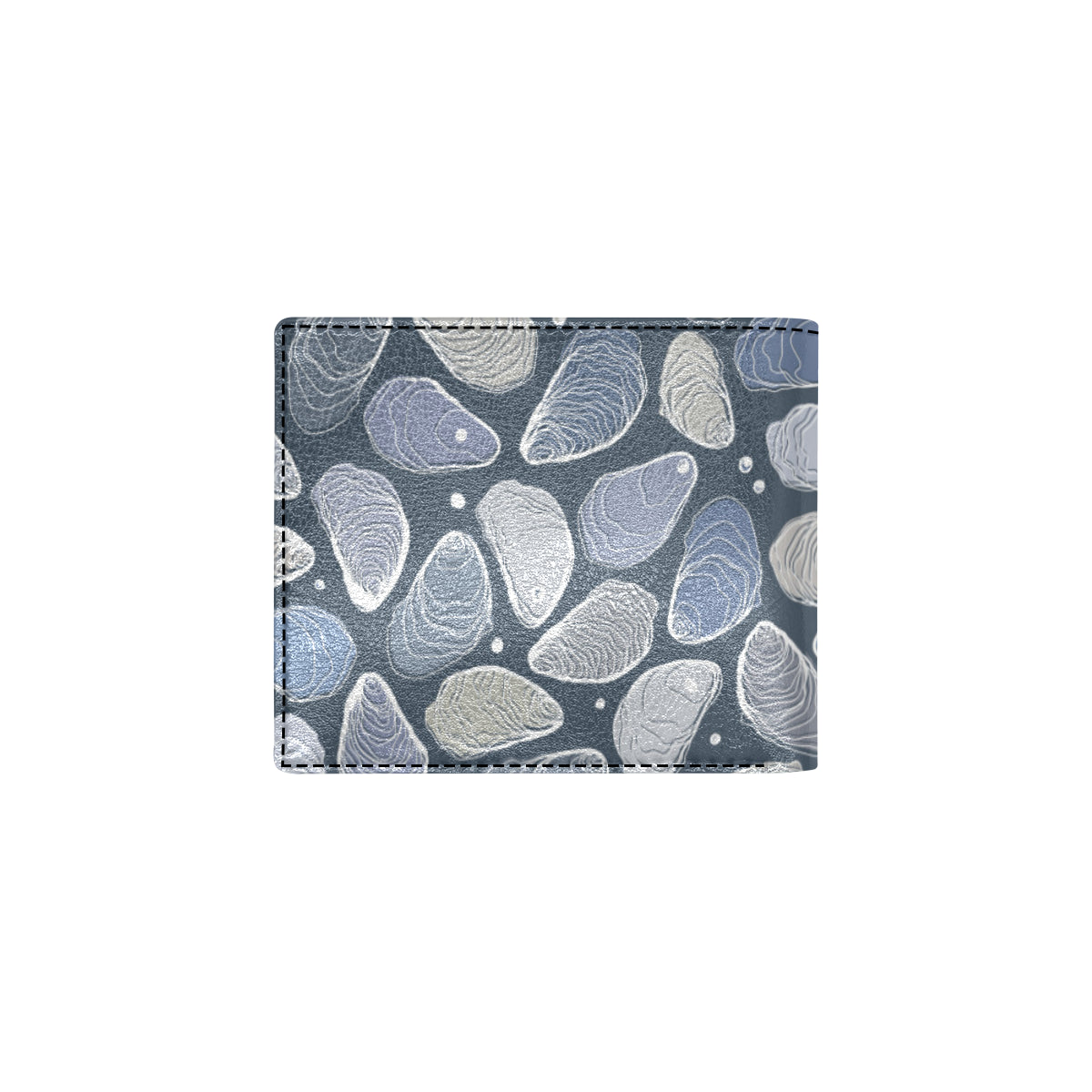 Oyster Pattern Print Design 02 Men's ID Card Wallet