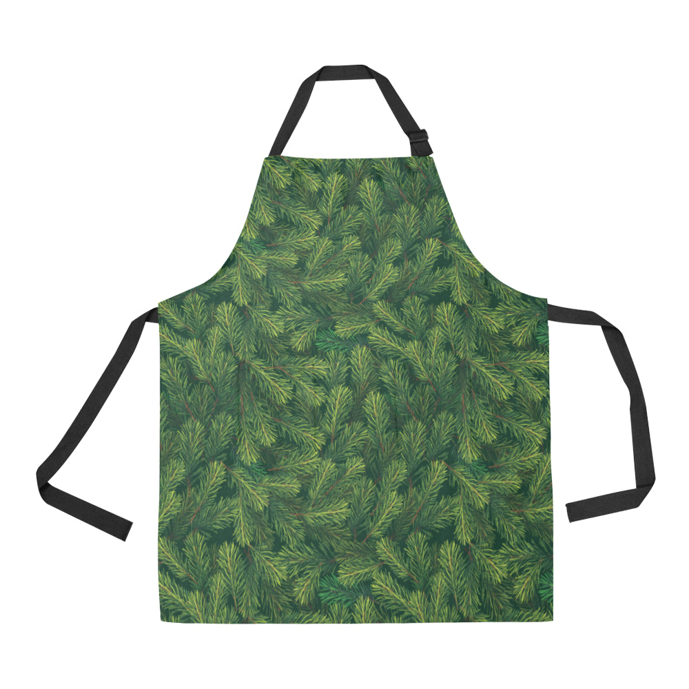 Christmas Tree Pattern Print Design 02 Apron with Pocket