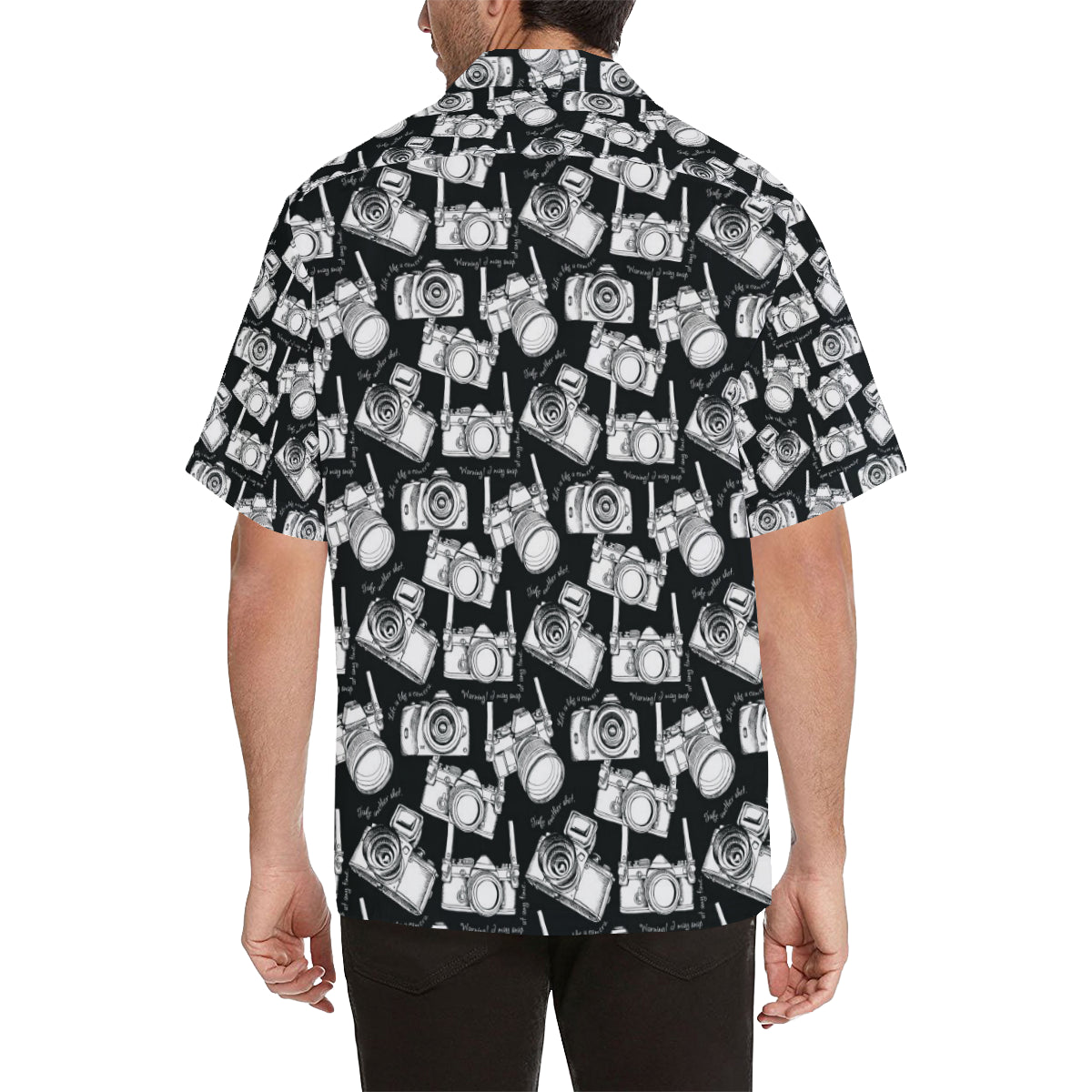 Camera Pattern Print Design 01 Men's Hawaiian Shirt
