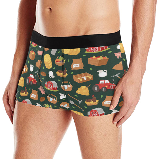 Agricultural Farm Print Design 02 Men's Boxer Briefs