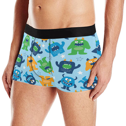 Monster Cartoon Pattern Print Design 04 Men's Boxer Briefs