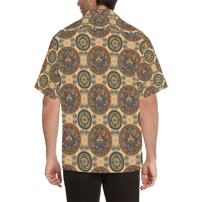 Calendar Aztec Pattern Print Design 02 Men's Hawaiian Shirt