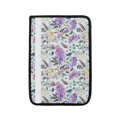 Lilac Pattern Print Design LI06 Car Seat Belt Cover