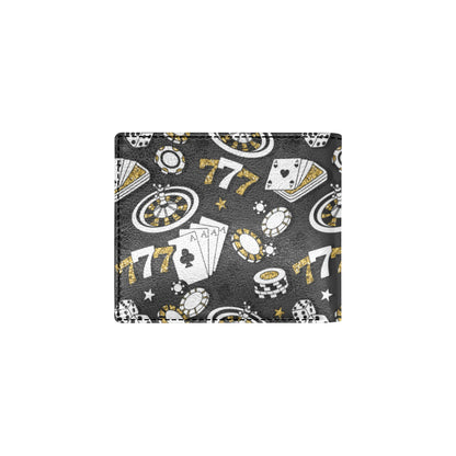 Casino Pattern Print Design 05 Men's ID Card Wallet