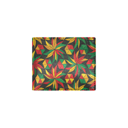 Rastafarian Pattern Print Design A03 Men's ID Card Wallet