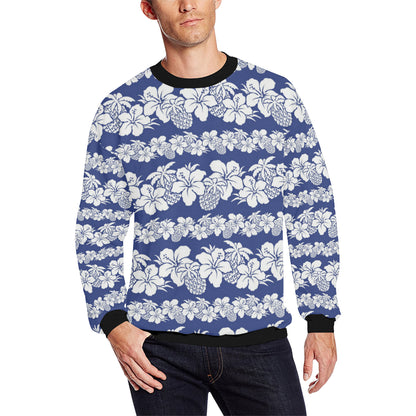 Hawaiian Themed Pattern Print Design H07 Men Long Sleeve Sweatshirt