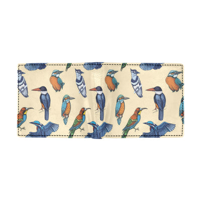 Kingfisher Bird Pattern Print Design 04 Men's ID Card Wallet