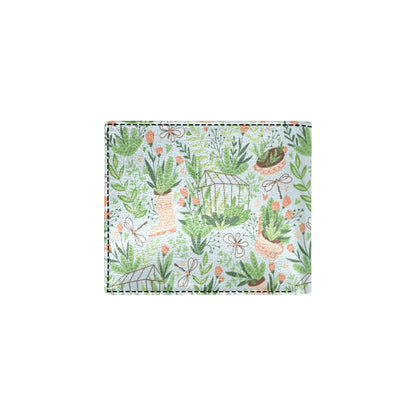 Gardening Pattern Print Design G04 Men's ID Card Wallet