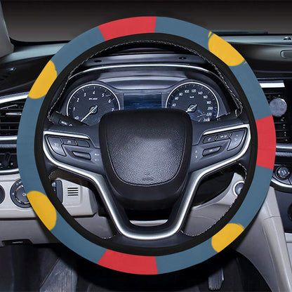 Beer Pong Pattern Print Design 02 Steering Wheel Cover with Elastic Edge
