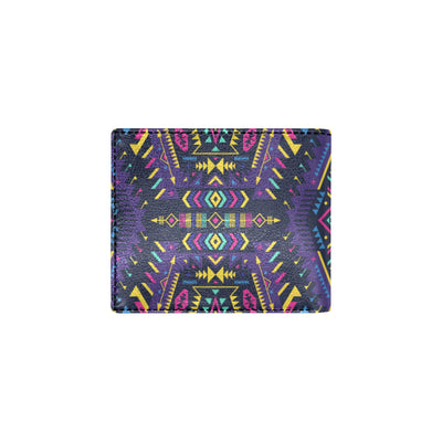 Aztec Pattern Print Design 07 Men's ID Card Wallet