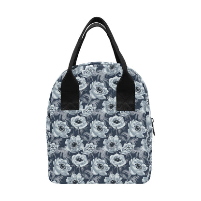 Anemone Pattern Print Design AM09 Insulated Lunch Bag