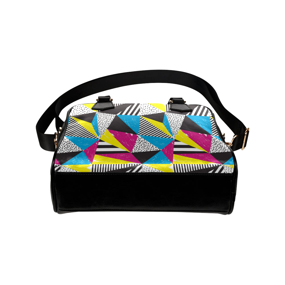 80s Pattern Print Design 2 Shoulder Handbag