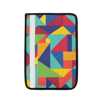Mosaic Pattern Print Design 01 Car Seat Belt Cover