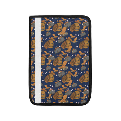 Cowboy Pattern Print Design 03 Car Seat Belt Cover