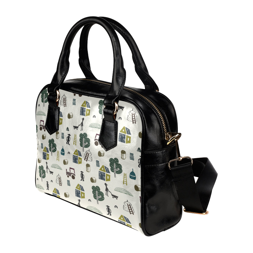 Agricultural Farm Print Design 01 Shoulder Handbag