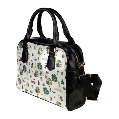 Agricultural Farm Print Design 01 Shoulder Handbag