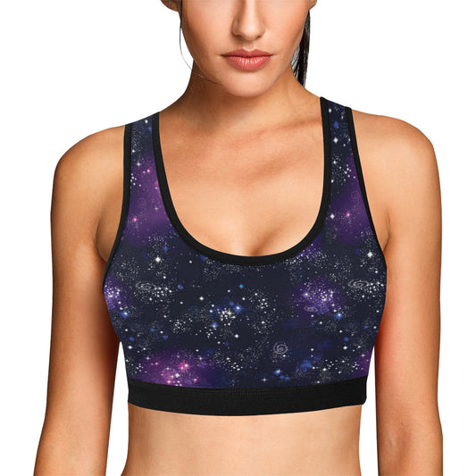 Cosmic Pattern Print Design 03 Sports Bra
