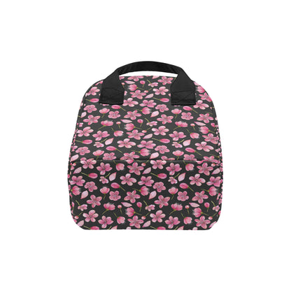 Apple blossom Pattern Print Design AB03 Insulated Lunch Bag