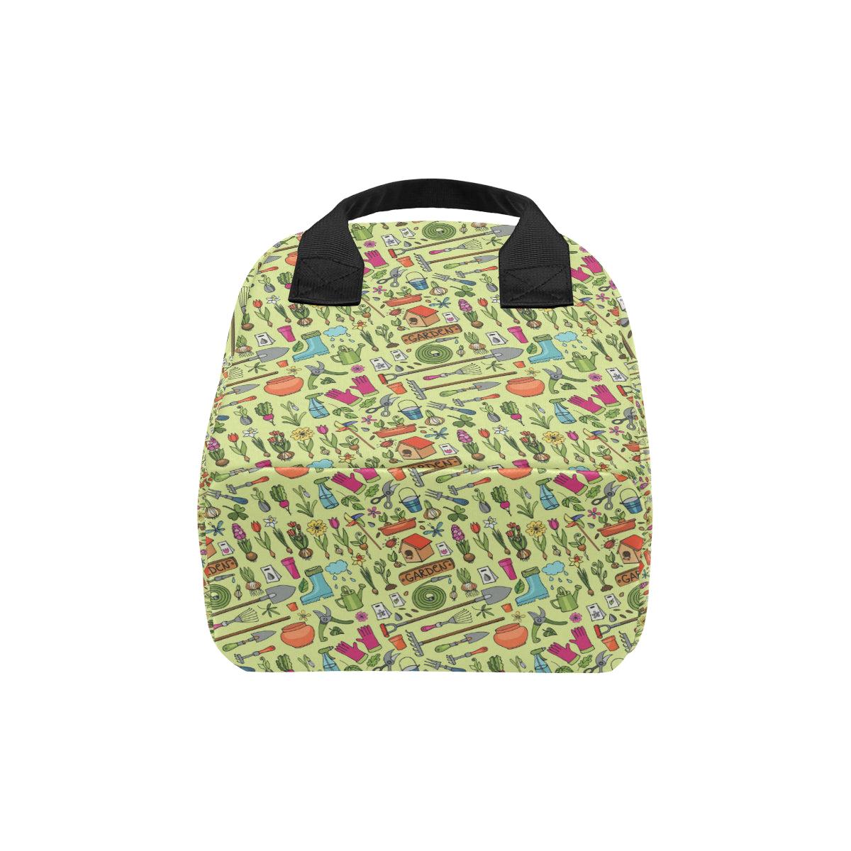 Gardening Pattern Print Design G02 Insulated Lunch Bag