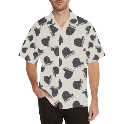 Piano Pattern Print Design 04 Men's Hawaiian Shirt