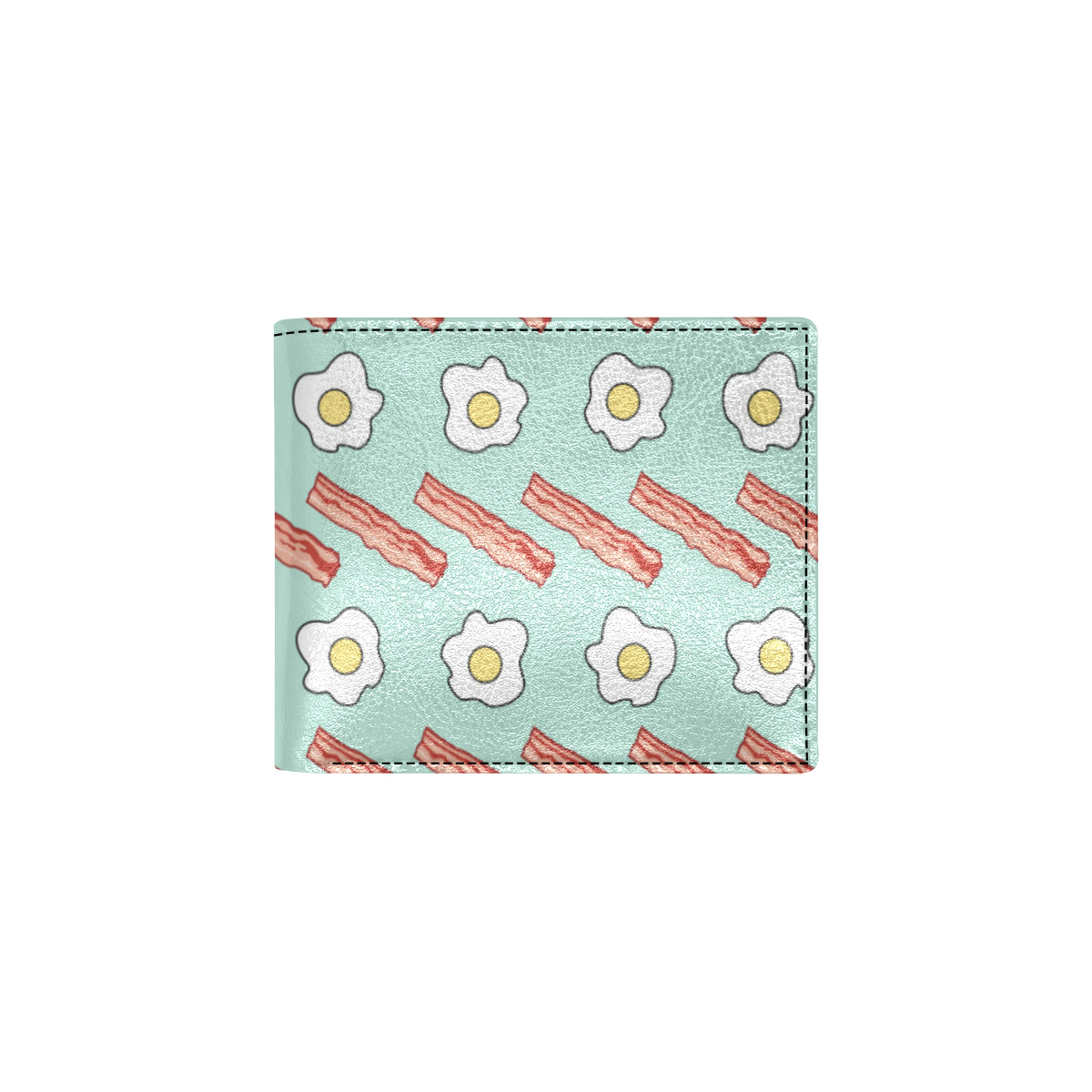 Bacon Sausage Pattern Print Design 01 Men's ID Card Wallet