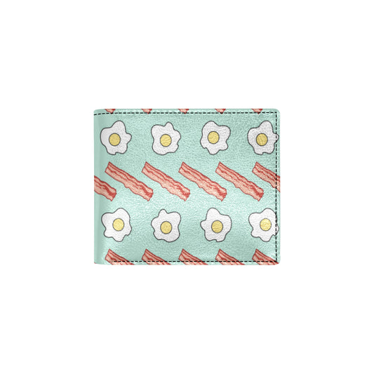 Bacon Sausage Pattern Print Design 01 Men's ID Card Wallet