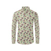 Rooster Print Design Men's Long Sleeve Shirt