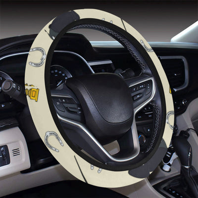 Equestrian Horseshoe Equipment Steering Wheel Cover with Elastic Edge