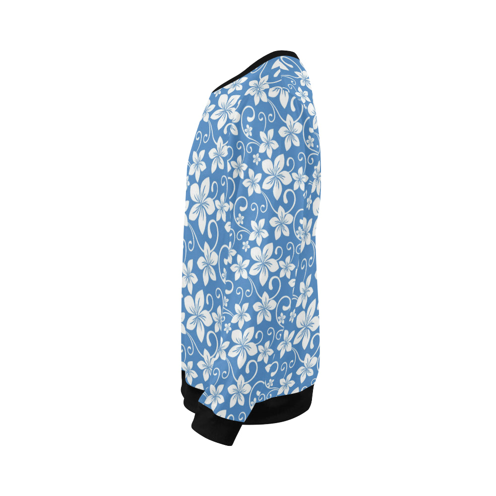 Hibiscus Pattern Print Design HB09 Men Long Sleeve Sweatshirt